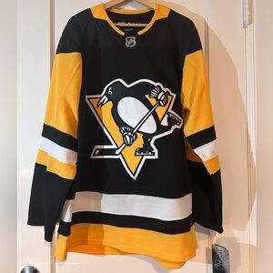 Pittsburgh Penguins Black Jersey Men's Size 50 NWT